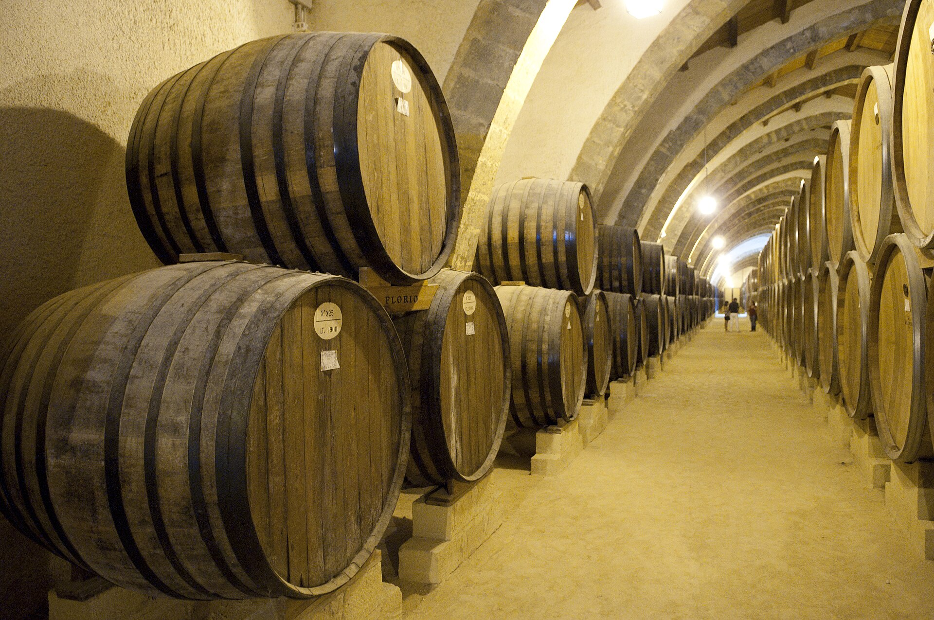 La bottaia storica delle cantine Florio a Marsala